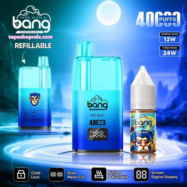 BANG REFILLABLE 註油主機40000｜新款小煙電子煙主機｜可重複註油設計