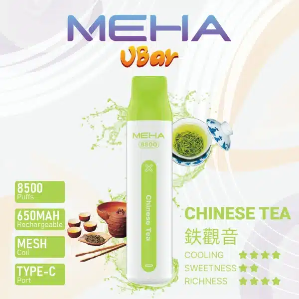 MEHA VBar魅嗨8500口小白條拋棄式電子煙｜大容量持久體驗